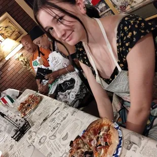 My daughter's amazing pizza she made herself!