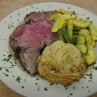 Prime Rib with Duchess Potato