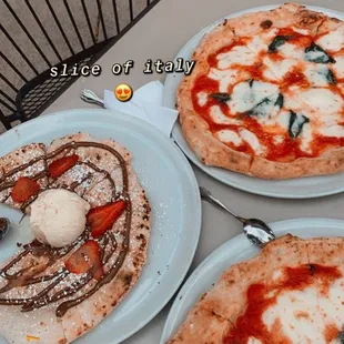 Margherita Pizza Nutella Pizza