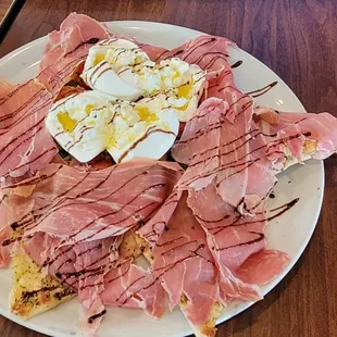 Prosciutto and burrata