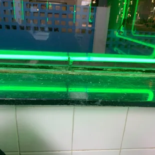 dirty walls and windowsills