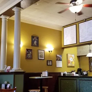 the interior of a restaurant