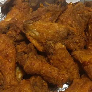 Bone in chicken hot wings