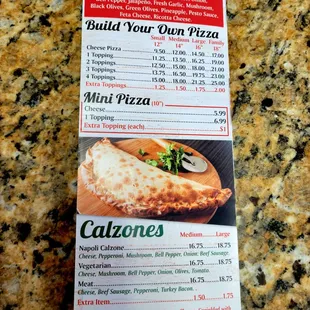 June 2011: Menu P. 4 of 6. (NO PORK is on the menu.)