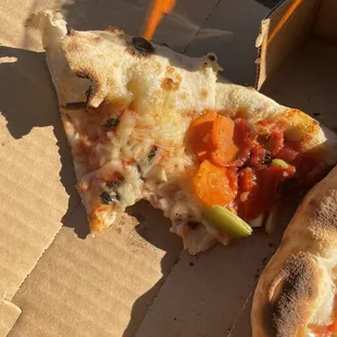 Soggy undercook pizza