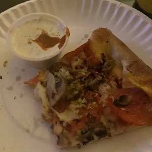 All of the goodness pizza