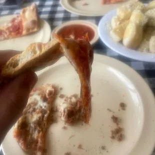 super soggy pizza and it came out this way