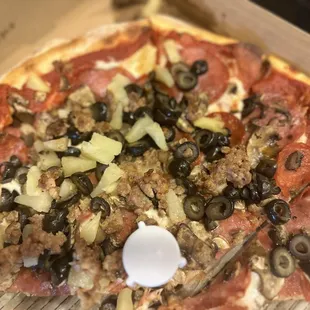 Combo with half pineapple