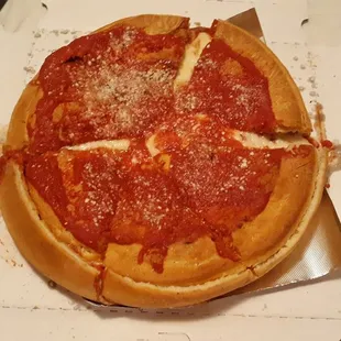 Stuffed cheese and sausage.