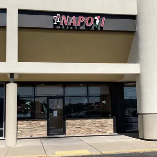 the front of the restaurant