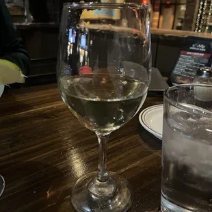 Glass of moscato