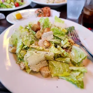 Caesar salad Not pictured - salmon