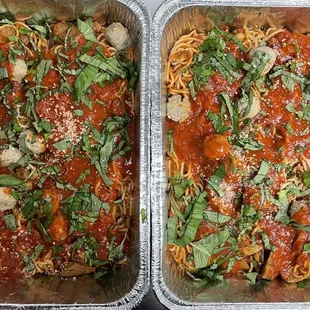 Spaghetti catering order