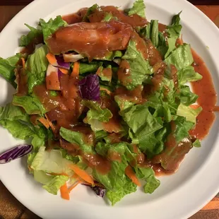 Side salad with house dressing