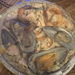 Pasta was soggy overcooked and seafood was not fresh and rubbery. Worst pasta dish ever!