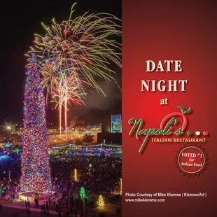 Date Night! We have the perfect evening.Head to downtown Enid, see the World&apos;s Tallest Christmas Tree, then dinner and drinks.