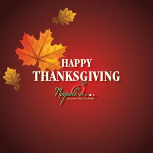 Happy Thanksgiving!  Our restaurant will be closed today, but we look forward to serving you tomorrow.