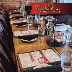 Did you book your holiday party yet? We have a nice room here at #Napolis, or we can cater to you! Give us a call 580-237-8464.