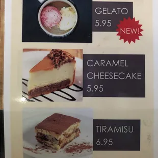 Dessert menu 2