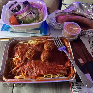 Spaghetti special today.