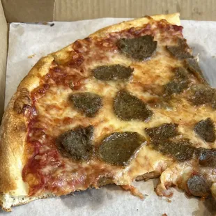 a slice of pizza