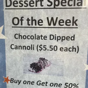 Dessert Special of the week!