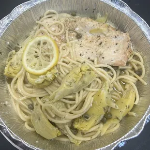 Chicken Artichoke with capers!