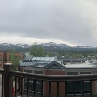 Upstairs patio view.