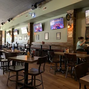 the interior of the restaurant