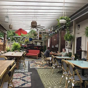 Outdoor dining area