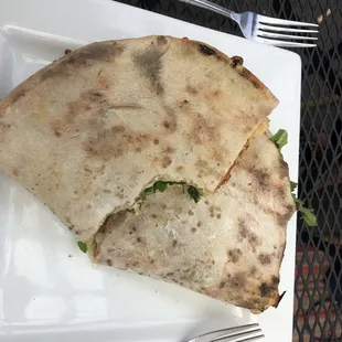 My panini was very good, filled with meats, cheese and sauce.