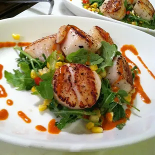 Seared sea scallops