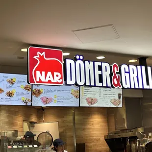 the menu