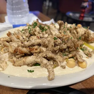 a plate of food on a table