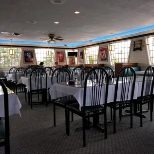 The dining area.