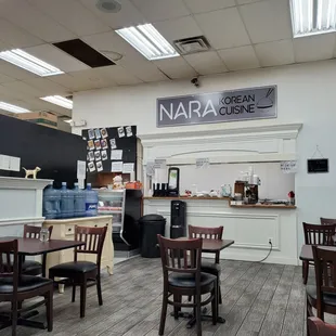 the interior of the restaurant