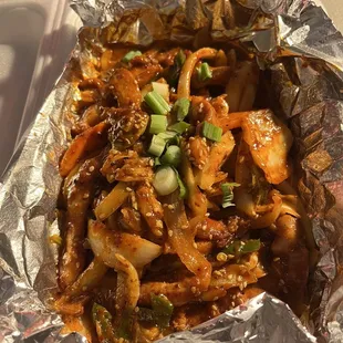 Spicy chicken stir-fry