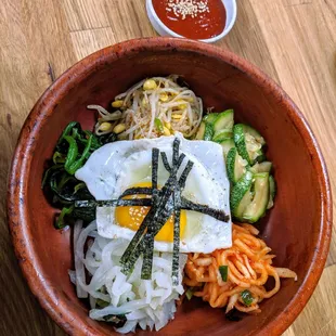 Bibimbap (rice dish) Vegetarian Option Available