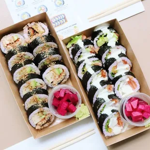 sushi and sashimi, food, sashimi, sushi