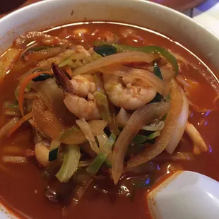 Spicy Seafood Noodle Soup