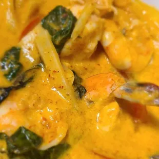 Red curry shrimp