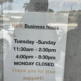 Business hours