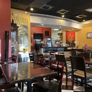 the interior of the restaurant