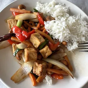 Thai Cashew Nut with white rice