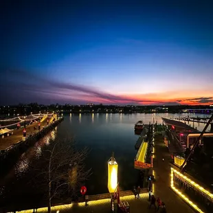 Sunset view from restaurant