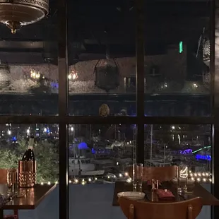 Illuminated view of the Wharf, 04.17.2023.