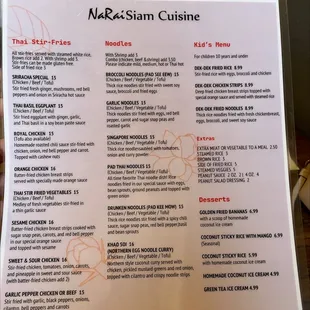 Menu part 3