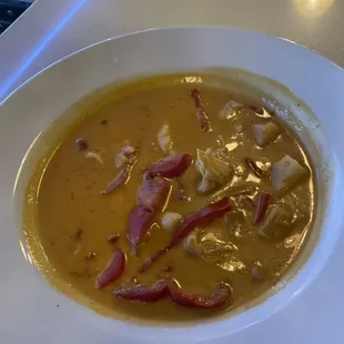 Pineapple curry. Do not get it hot lol