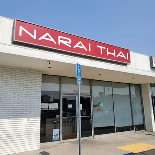 the front of the restaurant