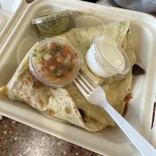 Carne asada quesadilla